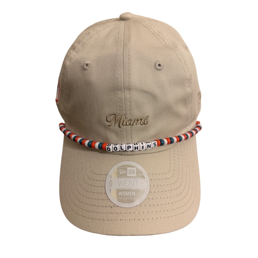 NEW ERA Women's Miami Dolphins Baseball Hat 9Twenty Adjustable Friendship Editio